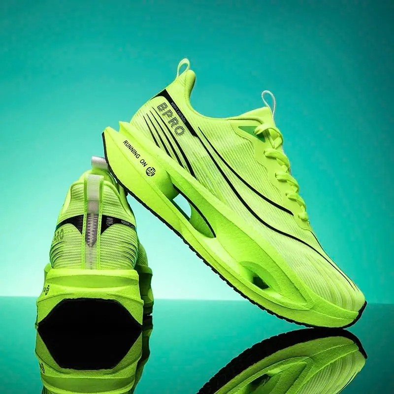 Men Marathon Running Shoes Carbon Plate Sports Sneakers Breathable Lightweight Comfortable Athletic Training Shoes Unisex — image 9