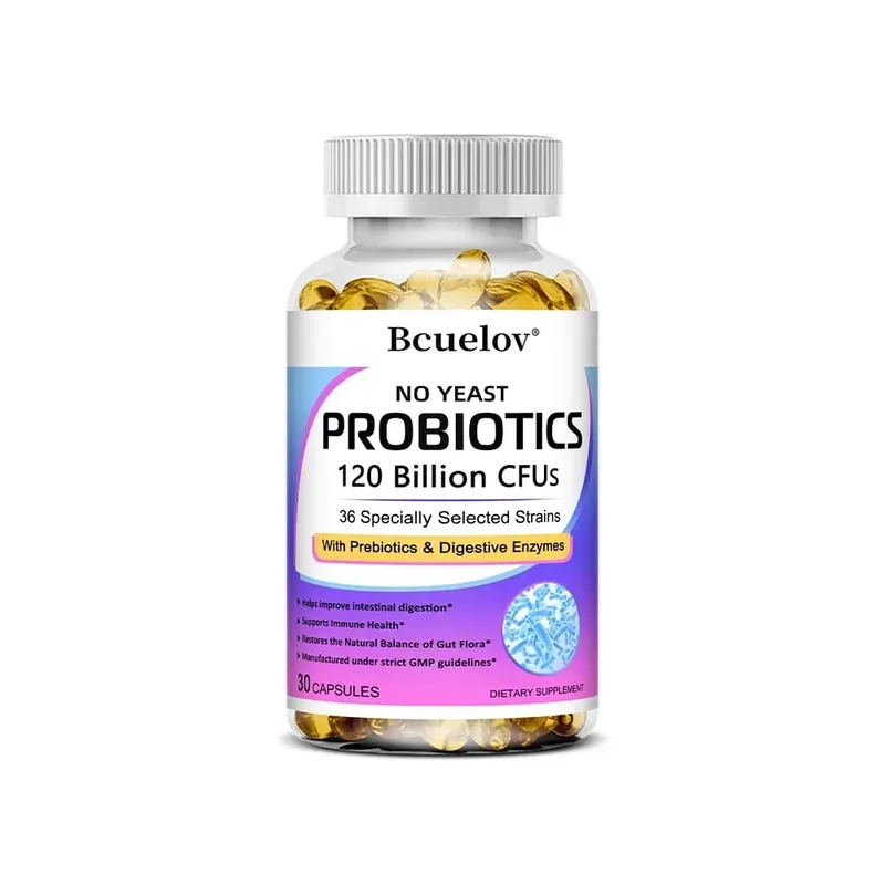 Probiotics 120 Billion CFU with Prebiotics & Digestive Enzymes Supports Digestion Gut Flora Bloating Relief & Immune Health — image 9