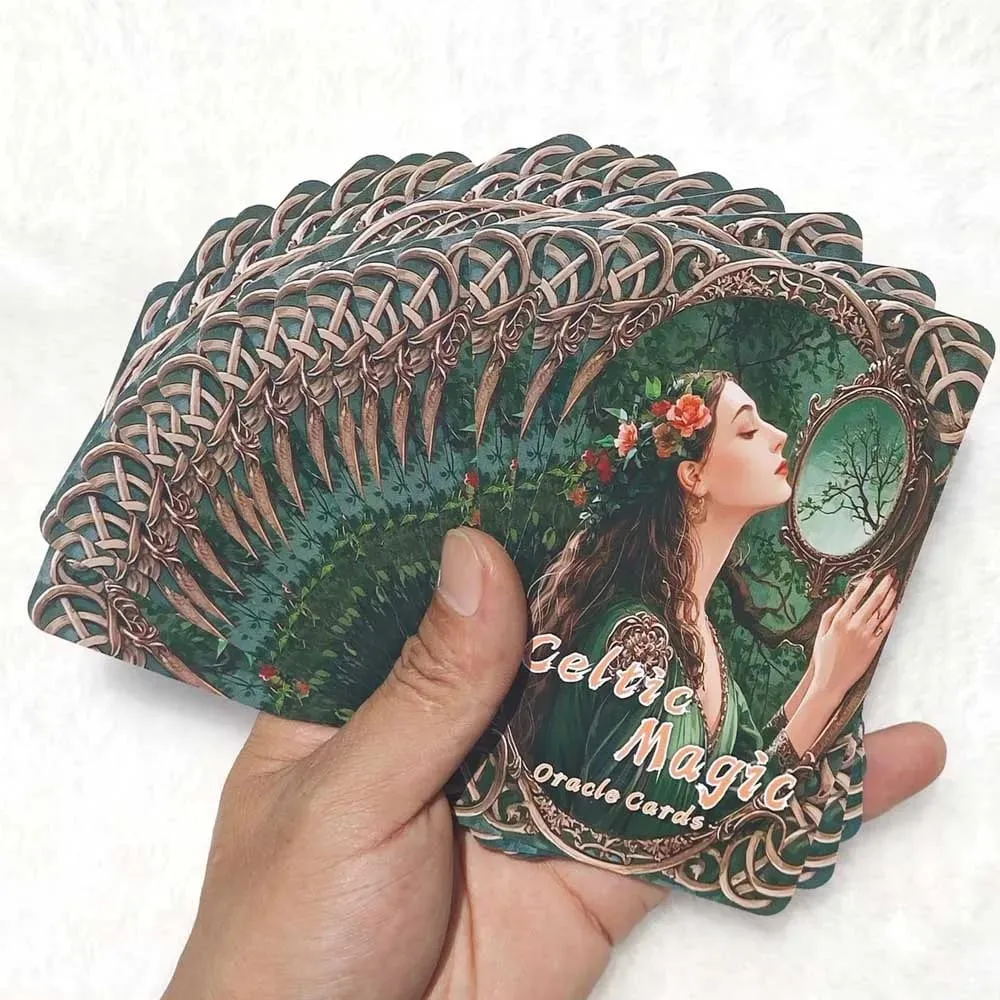 50 Pcs 13x8cm Celtic Magic Oracle Cards Create Your Magical Deck for Spiritual Practice Card Games — image 5