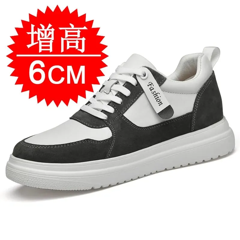 Plus Size37-46 Lift Sneakers Mand Elevator Sko Højde Øg Indersål 8cm Hvid Sort Højere Sko Mænd Fritid Mode sneakers — image 12