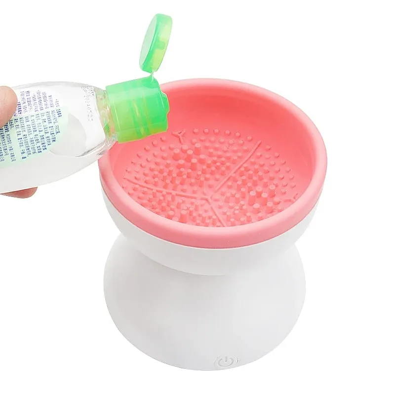 Electric Makeup Brush Cleaner Machine Silicone Cleaning Bowl Fast Wash Makeup Eyelash Brush Cleaning Tool All Cosmetic Brushes