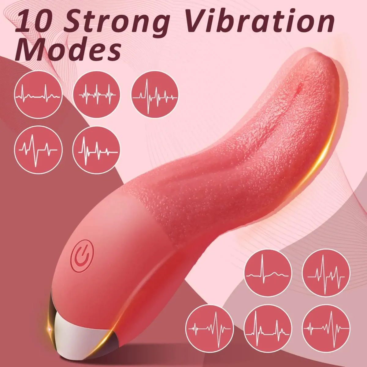 Clitoral Nipple G Spot Licking Vibrator Vaginal Anal Stimulator 10 Vibration Modes Massager Adult Masturbator Sex Toys for Women — image 2