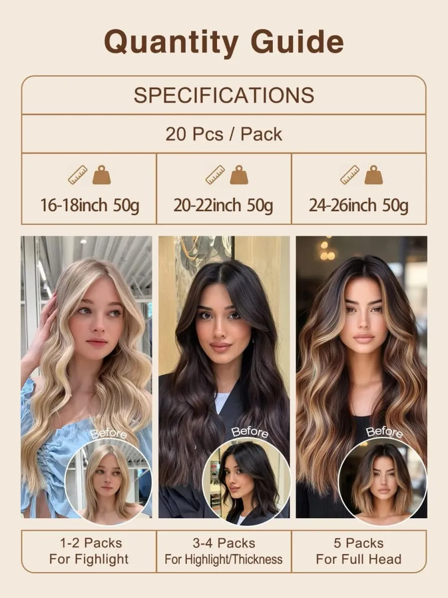 4/27 Straight Tape In Hair Extensions Highlight Invisible Tape In Human Hair Extensions For Salon High Quality 100% Human Hair — image 5
