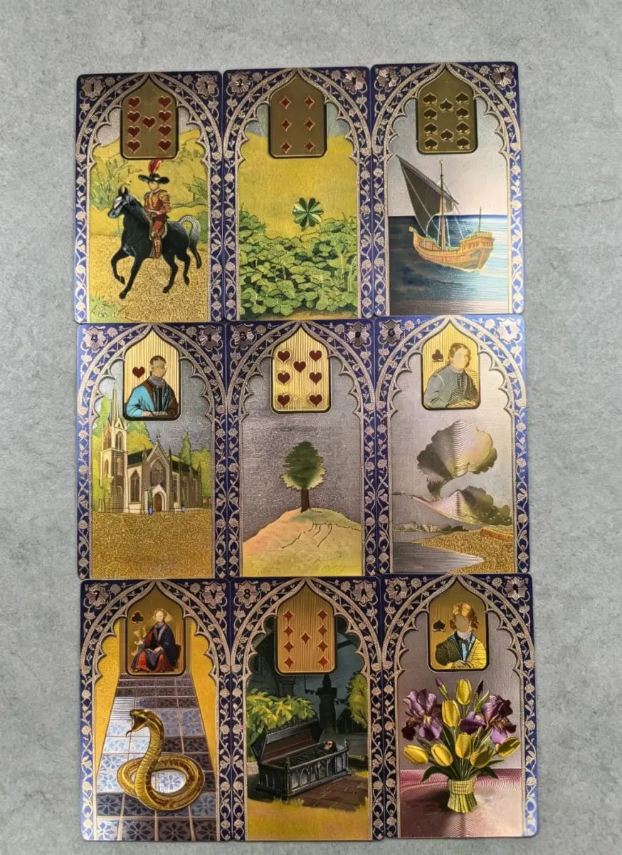 Kartu Oracle Rana George Lenormand 40 Buah Kartu PET Tahan Air 12*7Cm untuk Ramalan & Peramal — image 3