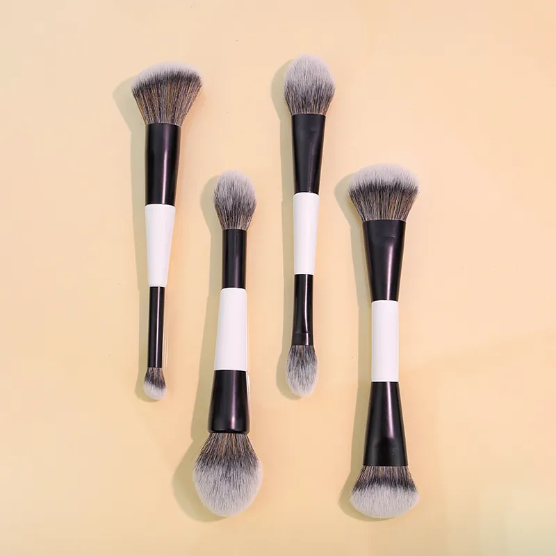 ✦ Dual-Ended Foundation Face Brush Double-ended Powder Blush Contour And Eyeshadow Concealer Makeup Brushes — image 4