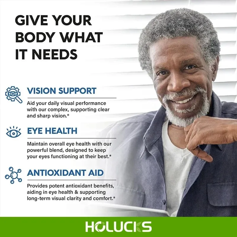 Pure Lutein Eye Care Capsules with Zeaxanthin & Vitamins Support Vision Clarity & Relieve Eye Fatigue & Immune Care