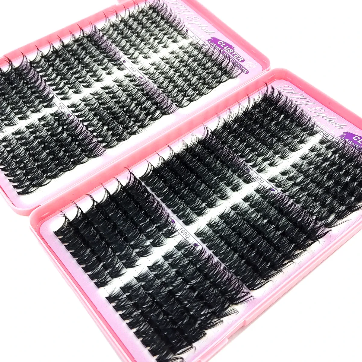 36 row fluffy eyelash bundle left and right eyelashes extended 30-100D independent eyelashes cat eye eyelash extension — image 2