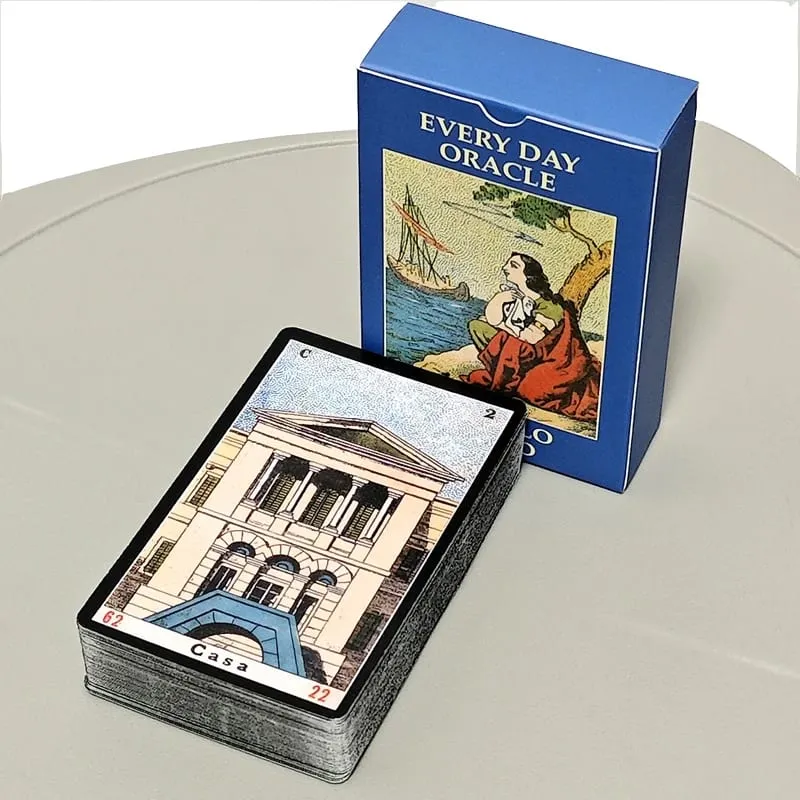 Oracle Sibyl Cards Every Day Oracle Deck Sibilla Italian Deck For Party Game Card Games New Year Gifts 52pcs/Set — image 1