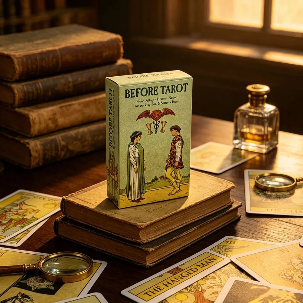 Before Tarot Deck 78 Tarot Cards English Visions Mysterious Divination Board Game Cards Game Spiritual Supplies for Tarot Lovers — image 2