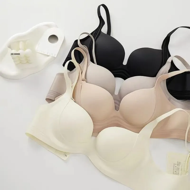 2025 Seamless Push up Bra Small Breast Gathering Enlarging Anti-Sagging Thin Top Thick Bottom No Underwire Lingerie for Women — image 3