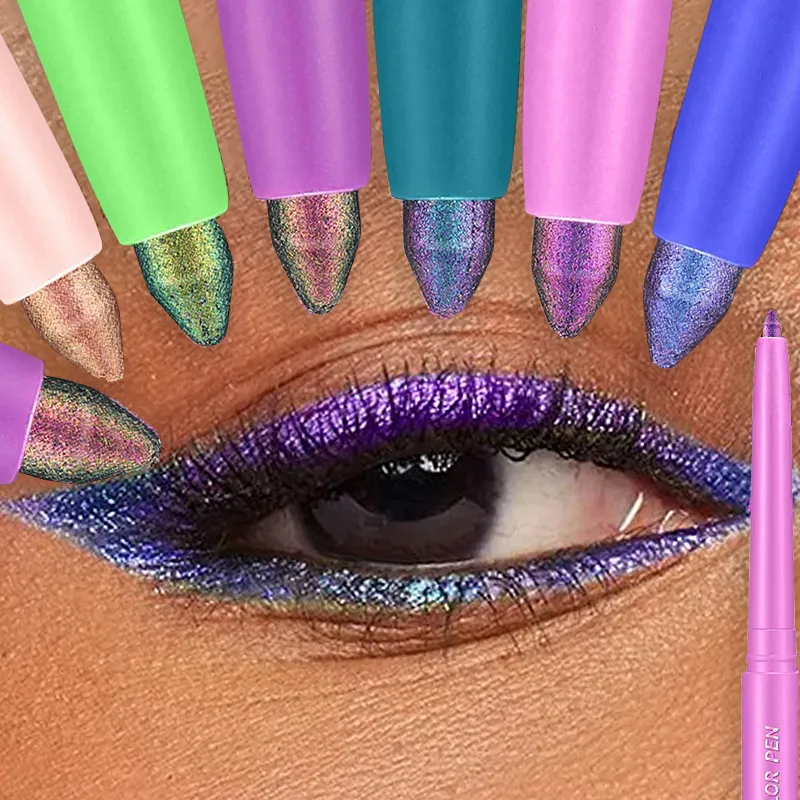 Color-changing Eyeshadow Stick Multi Chrome Eyeliner Waterproof Long Last Smooth Cream Gel Liner Eye Makeup Glitter Eye Shadow — image 1
