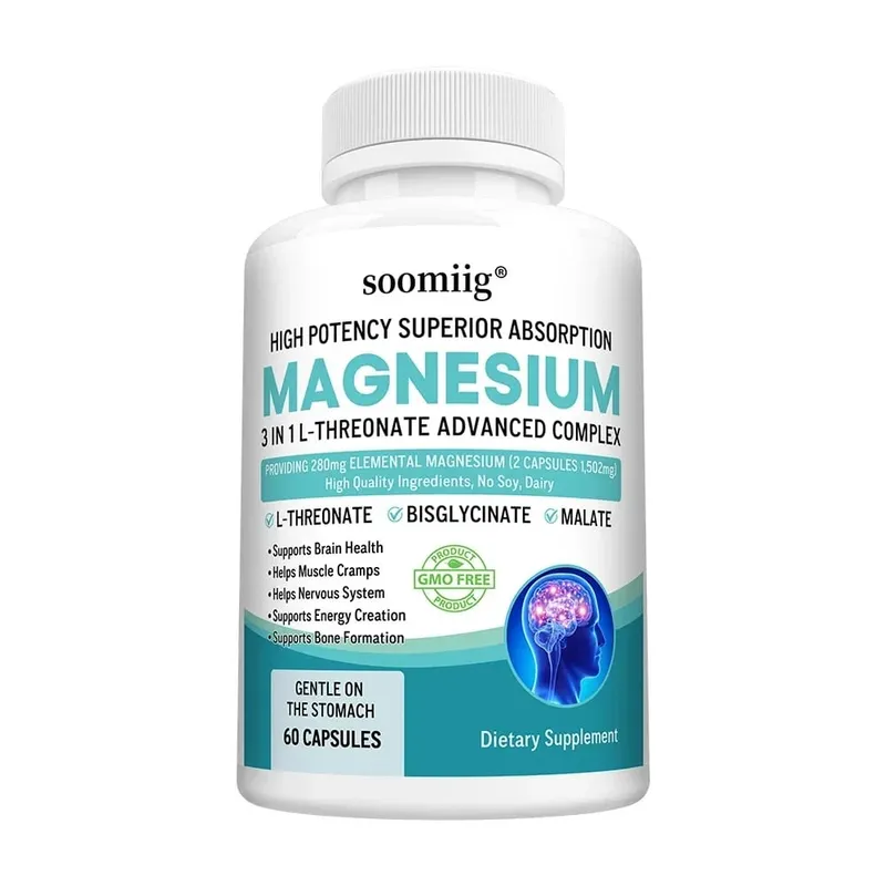 3-i-1 - Magnesium L-Treonat Glycinate Malat Hjärnhälsa Sömnstöd Förbättrad immunitet Energimetabolism — image 9