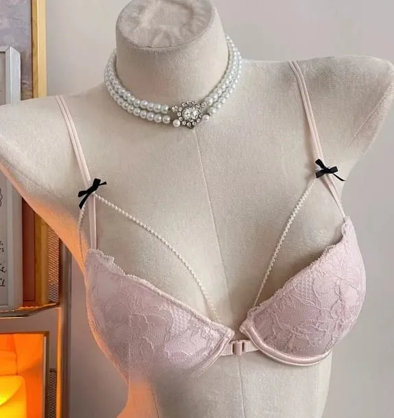 Womens Beauty Back Lace Bra Front Closure Design No Underwire Thin Straps Breathable Lingerie For Small Bust 32-38 Casual Wear — image 8