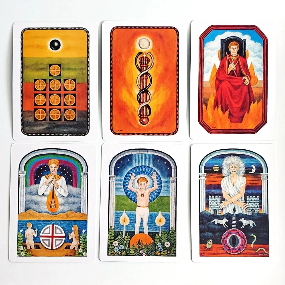 The Jungian Tarot Deck in Rigid Box 78 διπλές ανάγλυφες κάρτες για ενεργή φαντασία Jung Archetypes Psychology — image 5