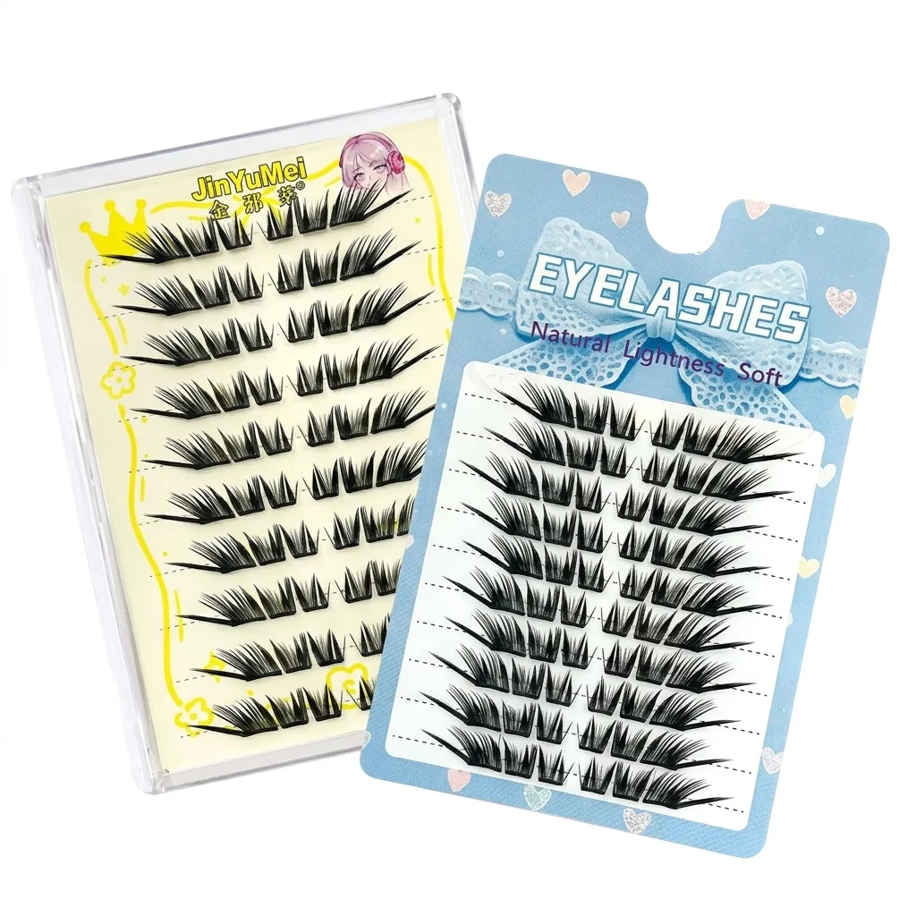 Random Package Cluster False Eyelashes Natural Volume C Curl Eye Lashes For Beginners Daily Makeup Matte Makeup Eyes Makup Tools — image 6