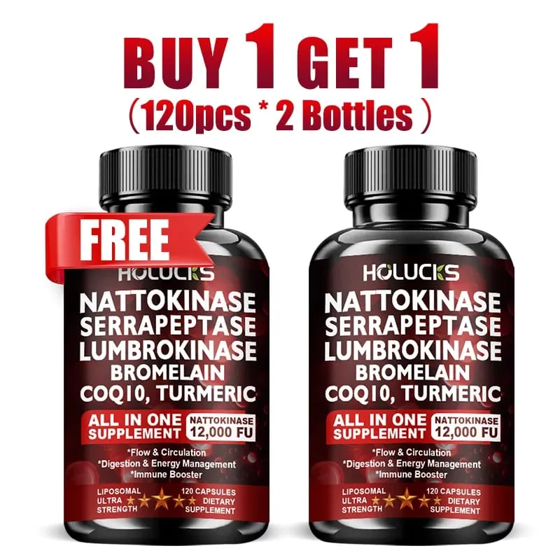 13-in-1 Nattokinase Supplement with Serrapeptase Support Circulation Blood Flow Heart & Cardiovascular Health Digestive Aid — image 7