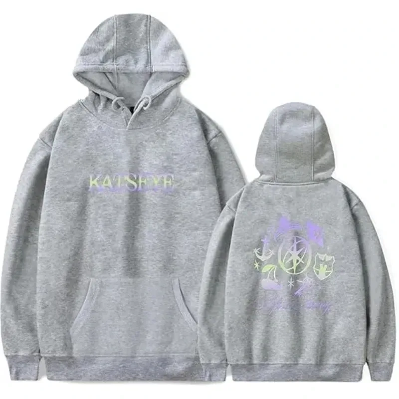 2026 New Katseye men and women casual hooded sweatshirts large sleeve jerseys thick hooded sweatshirt couple