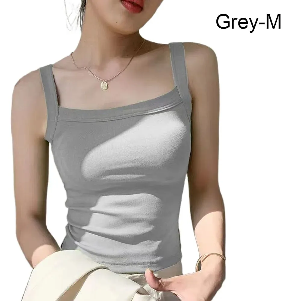 Casual Sleeveless Summer Tank Tops Slim Underwear Cami Top Shirt Camisoles Vest Corset Sports Activities — image 14