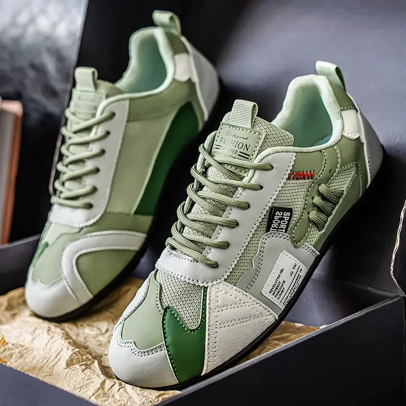 Men's Trendy Black and Gray Color-Blocked Mesh Breathable Casual Sports Shoes Summer Thin Retro Forrest Gump Shoes Lightweight Soft-Soled Shock-Absorbing Non-Slip Versatile Wear-Resistant Men's Shoes — image 2