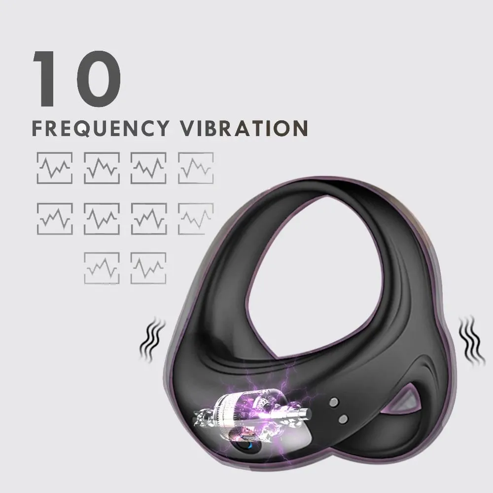 Powerful Vibrator Cock Ring for Men Delay Ejaculation Penis Ring Sex Toys Lock Penisring Cockring Adult Male Sex Supplies 18+ — image 2