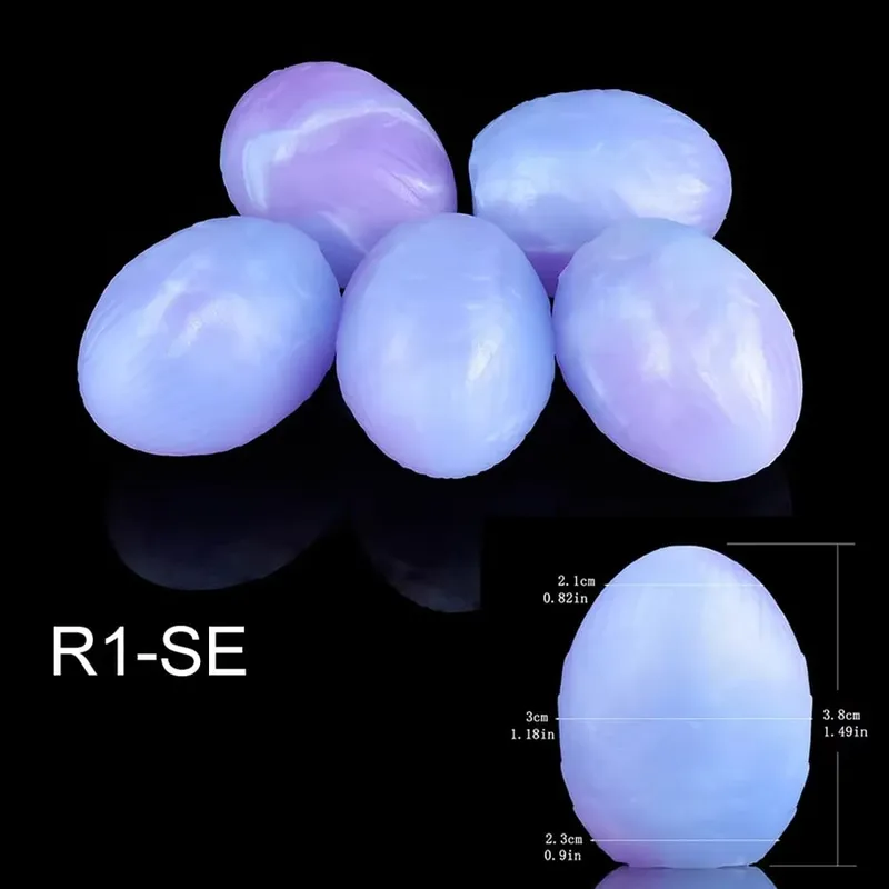 Fantasy Egg Toys With Long Chain Platinum Silicone Anal Plug Eggs Vaginal Balls Sex Toy For Adult Women Men Couple Flirting — image 9