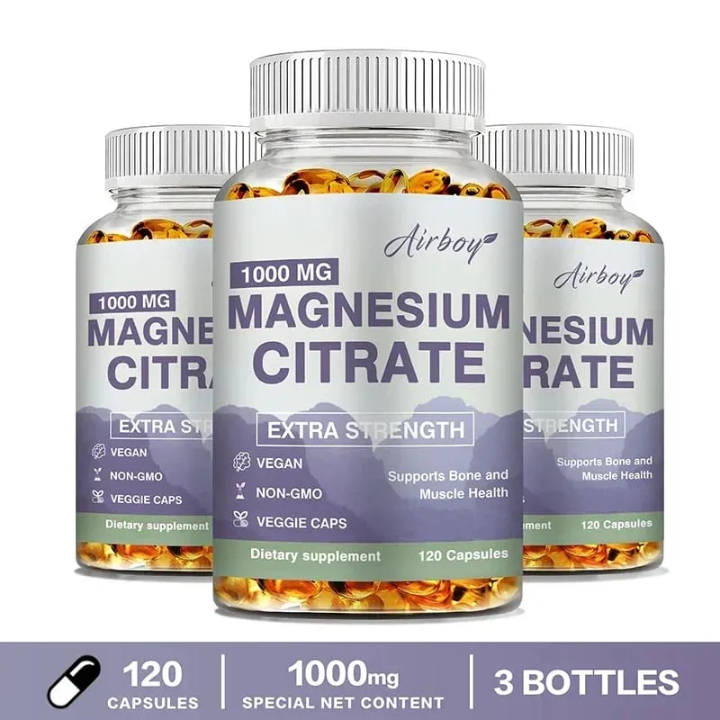 Magnesium Citrate - Supplement for Stress Relaxation Bone Sleep Heart Health Nerve Muscle & Metabolism — image 8