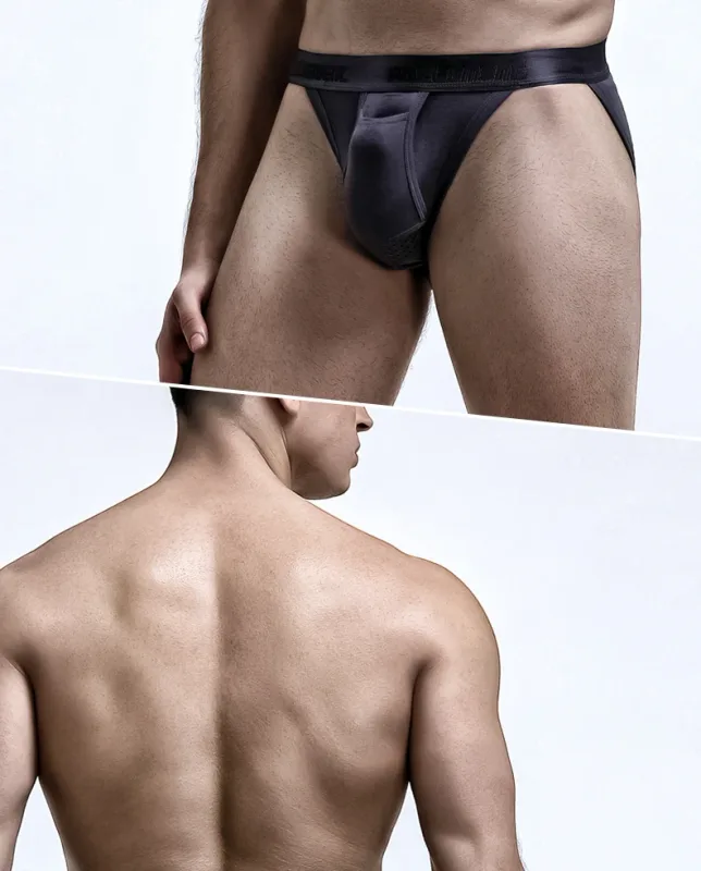 Men's Ice Silk Separated Pouch Briefs, U Convex Scrotal Support, Breathable Anti-Varicocele Design Underwear — image 22