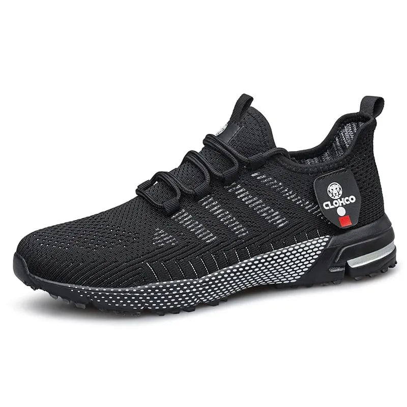 CLOHOO-en's Lightweight Knit Joggers - Breathable Road Running Shoes & Comfortable Daily Walking Sneakers.