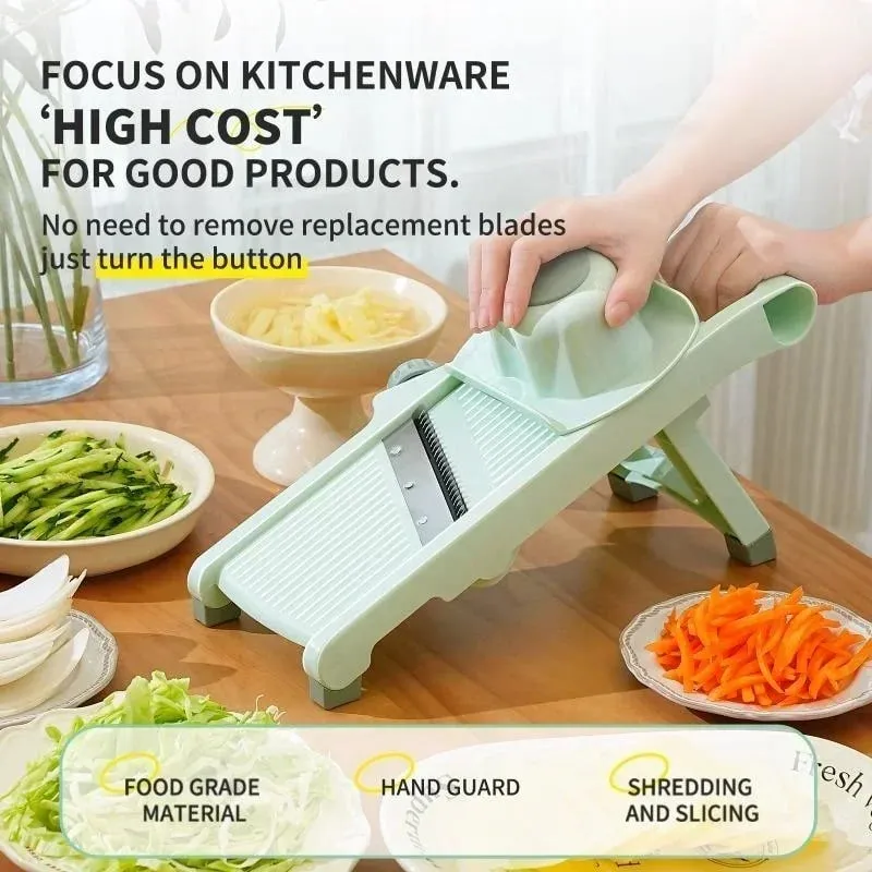 Multi-function Vegetable Slicer Household Fruit And Vegetable Cutter Manual Adjustable Knob Lemon Potato Grater Kitchen Gadgets — image 3