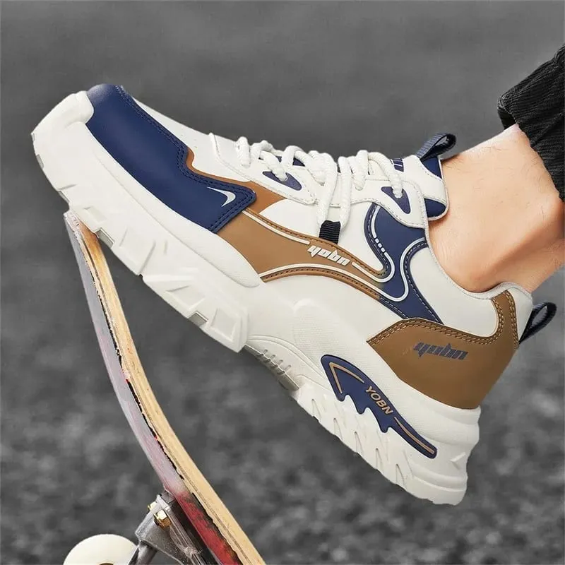 Chunky sneakers four season breathable lightwight outdoor casual walking shoes fashion soft sole sports running shoes board shoe — image 4