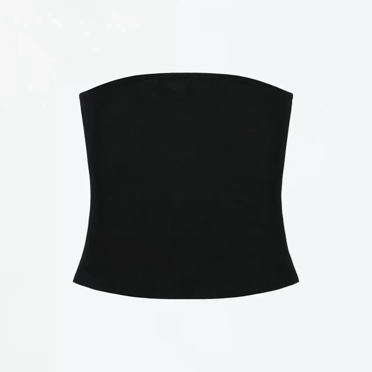 Tank Celadon Green & Coffee Brown Bandeau Crop Top Minimalist Y2K High-Stretch Top — image 10