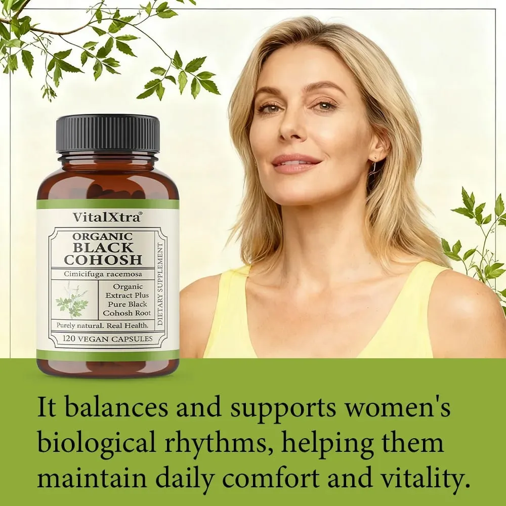 Black Cohosh Root Regulates Endocrine Function Improves Sleep Quality Relieves Menopausal Symptoms Help Cardiovascular Health — image 2