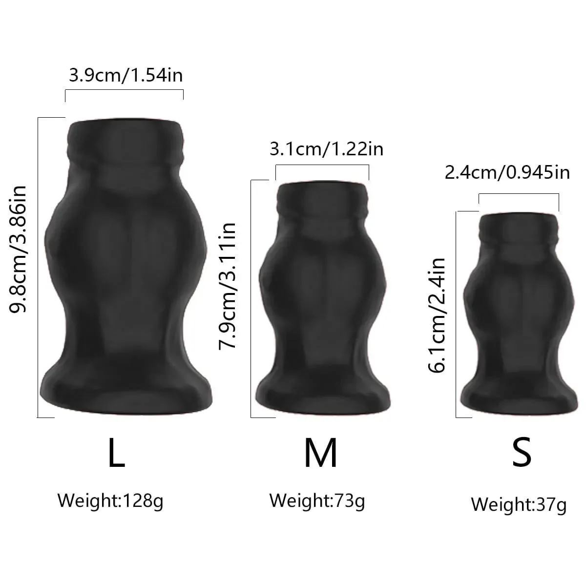 Soft Silicone Hollow Anal Plug Tunnel Butt Plug Daily Wear Flared Base Enema Dilator Anal Trainer Sex Toy for Men Women S/M/L