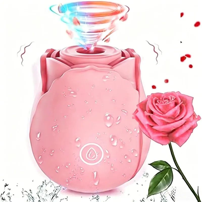 Women Vibrator Powerful Rose Sucking G-Spot Vagina Stimulator Suction Nipple Oral Massager Sex Toys for Couples — image 6