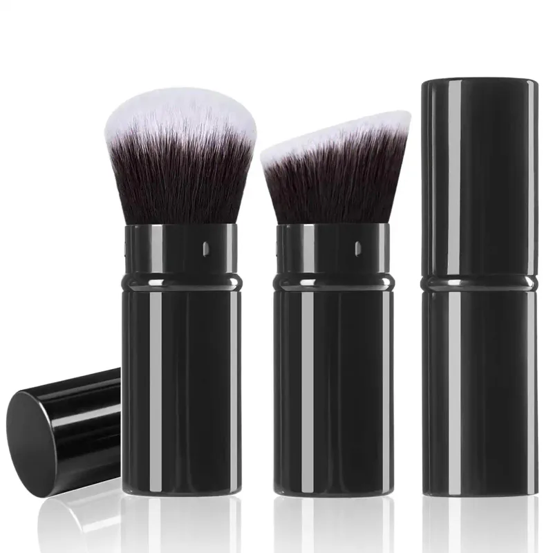 1-2 Telescopic Makeup Brushes Travel Kabuki Foundation Makeup Brushes Facial Blush Brushes Are Used To Mix Liquids Blushes — image 10