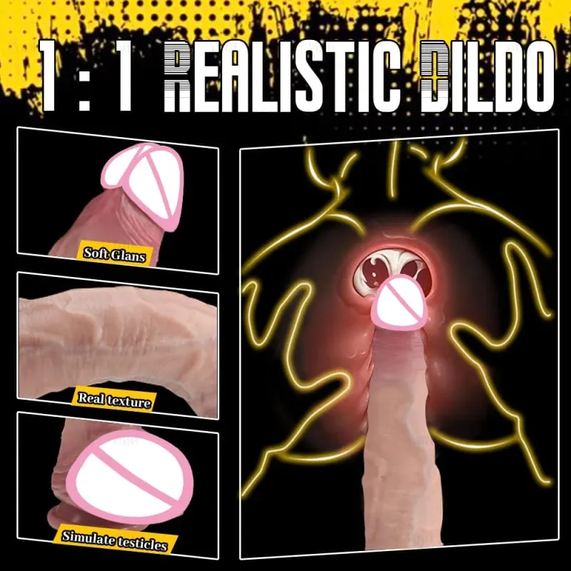 Realistic Long Dildo Flesh Skin Soft Big Dick Double Silicone Small Penis For Woman Man Anal Sex Toys Suction Cup Masturbator