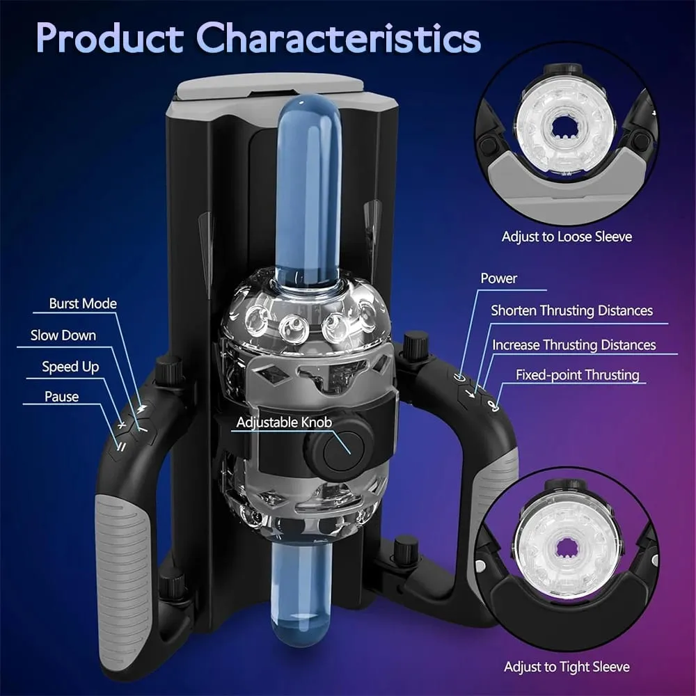 12cm 6-Segment Fixed-point Telescopic High Speed Male Masturbator One-Key Burst Masturbation Cup Trainer Sex Toys for Men — image 3