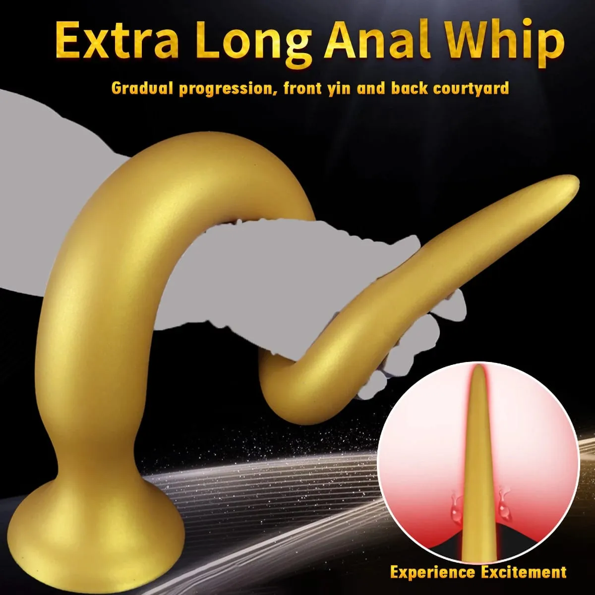 Giant Anal Plug 64CM Super Long Soft Silicone Huge Butt Plug Thick Anal Dildo Dilator with Suction Cup Adult Sex Toys — image 5