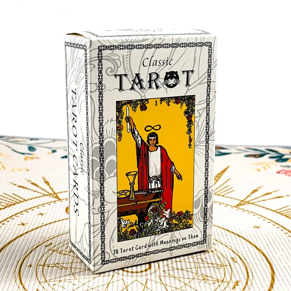 12*7CM Classic Tarot Deck A 78 Tarot Cards with Guidebook English Version Divination Board Games Cards Game for Beginners — image 3