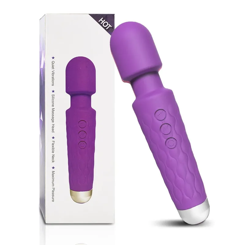 Napakahusay na Vibrator Women's Magic Wand USB Rechargeable Waterproof Massager Clitoral G-Spot Vibrator Sex Toy na Angkop para sa Matanda — image 11