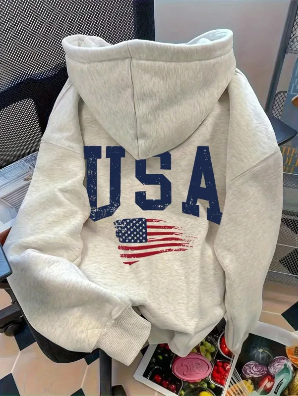 Autumn winter men's and women's kangaroo pocket hooded long sleeved hoodie with multiple prints trendy and fashionable hip-hop — image 4