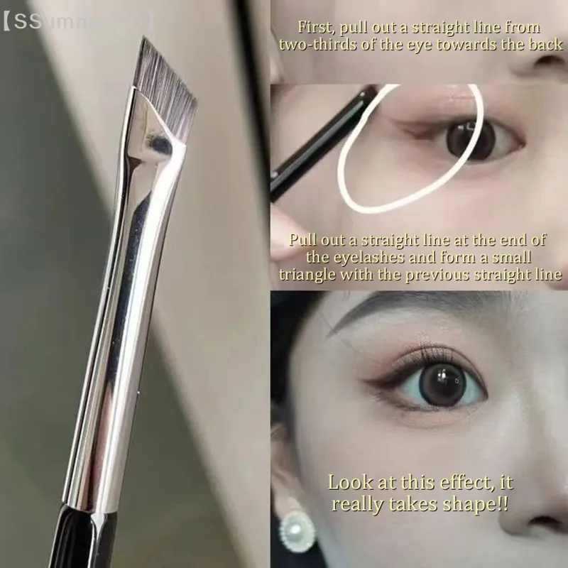 【SSummer10】Brow Contour Makeup Brushes Eyebrow Eyeliner Brush Professional Super Thin Angled Liner Eye Brush Make Up Tools【SS】 — image 2