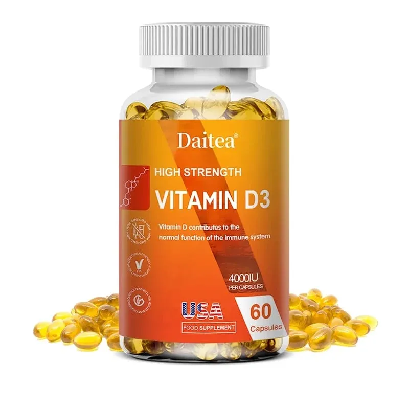 Vitamin D3 Capsules 4000IU Provide Immune Bone Support Promote Calcium Absorption Promotes Muscle Health Nervous System — image 10