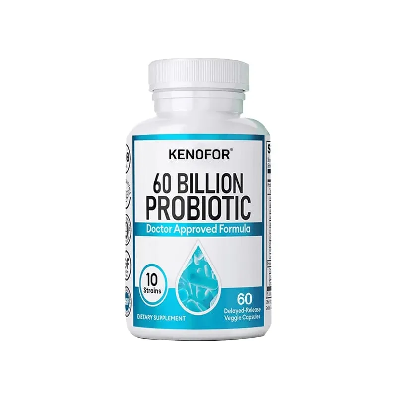 60 Billion Probiotic Supplement - 10 Unique Strains + Organic Prebiotics - Immune System Boosting Support Gut & Digestive Health — image 9