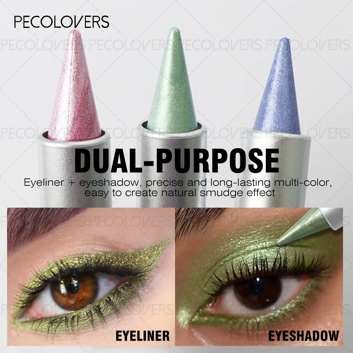 1 Pc Monochromatic Glitte Shiny Eyeshadow Pen & Eyeshadow Stick Beautiful Eye-cathing Eye Makeup Look Perfect Gifts — image 5