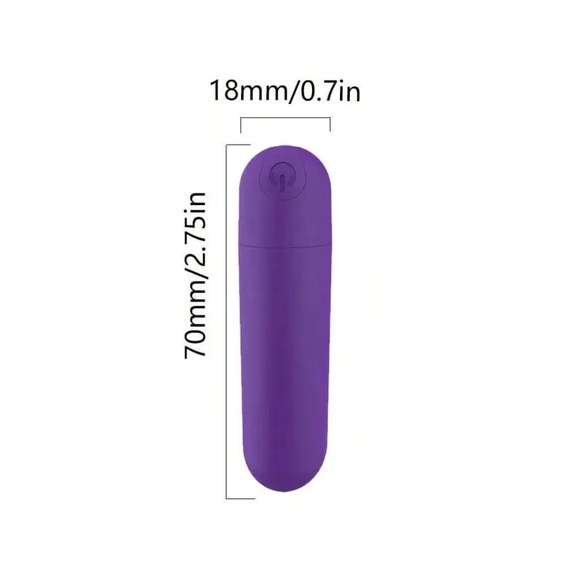 USB Rechargeable Bullet Vibrator - Waterproof Mini Powerful Vibrator 10 Modes Clit G-Spot Stimulator Sex Toy for Women — image 9