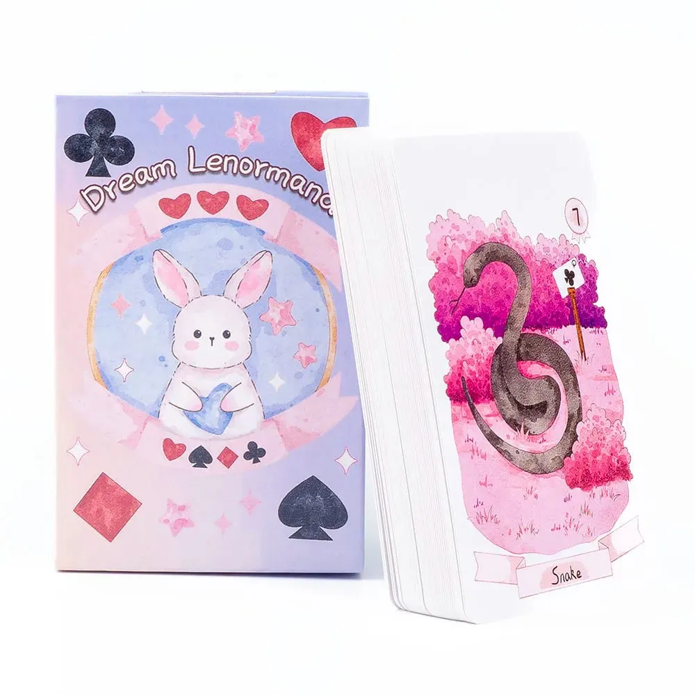 Rana 42Pcs Psychic Dream Lenormand Tarot Deck Wizard Oracle Cards Prophecy Deck 8.9*5.7cm for Divination And Oracle Reading — image 3