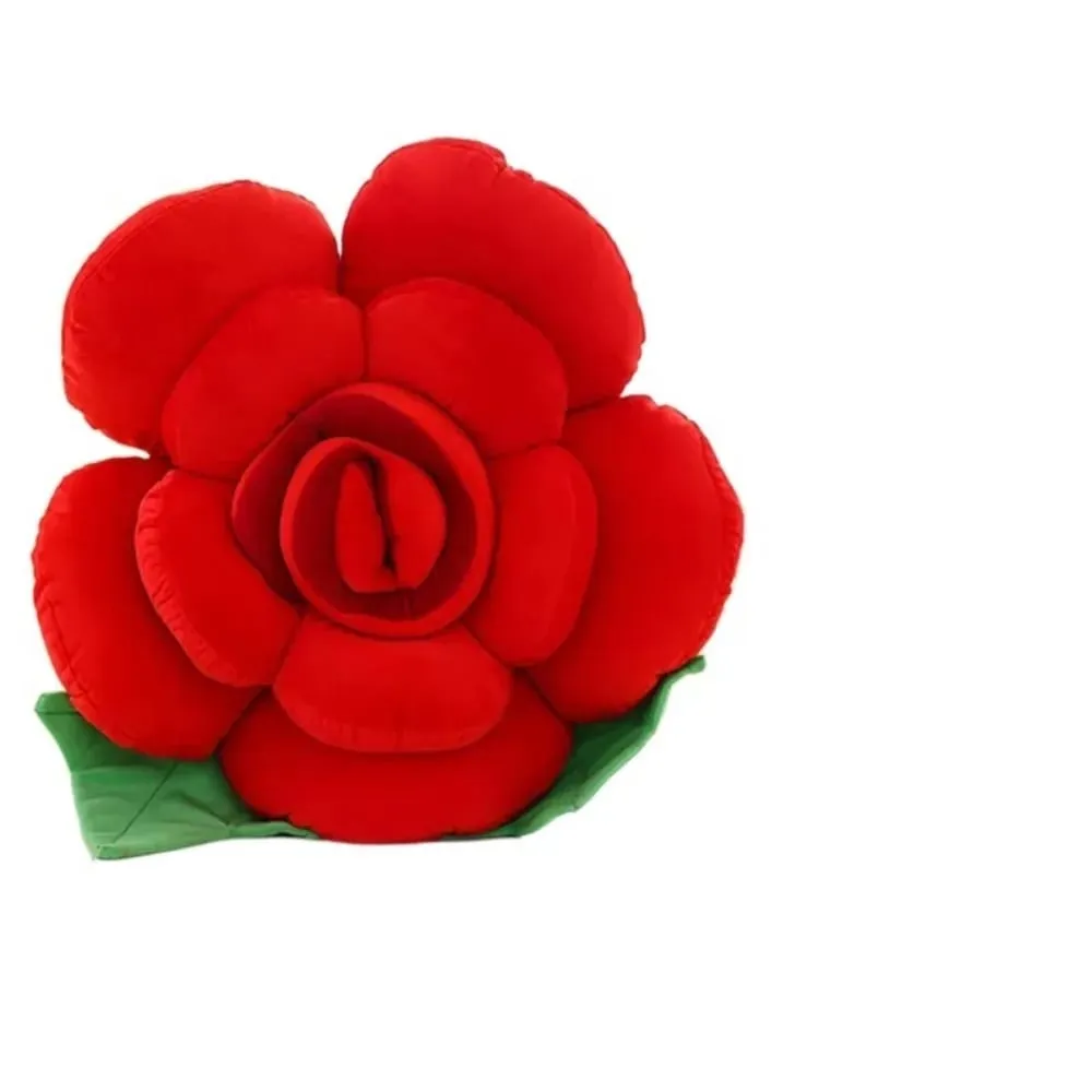 New Large Rose Shaped Pillow Simulated Colorful Sofa Flower Cushion Plush Car Interior Cushion Wedding Party Supplies — image 10