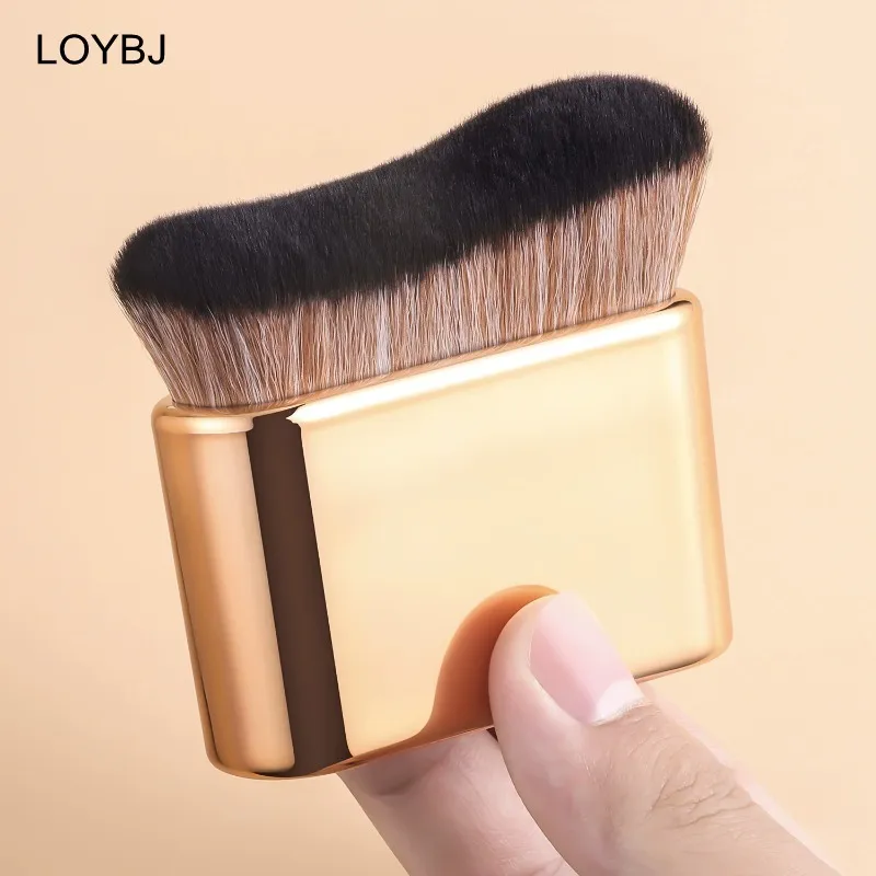Body Self Tanning Brush Gold Soft Makeup Brushes Portable Self Tan Brush Neck Leg Foundation Sunscreen Cream Applicator Tools — image 2