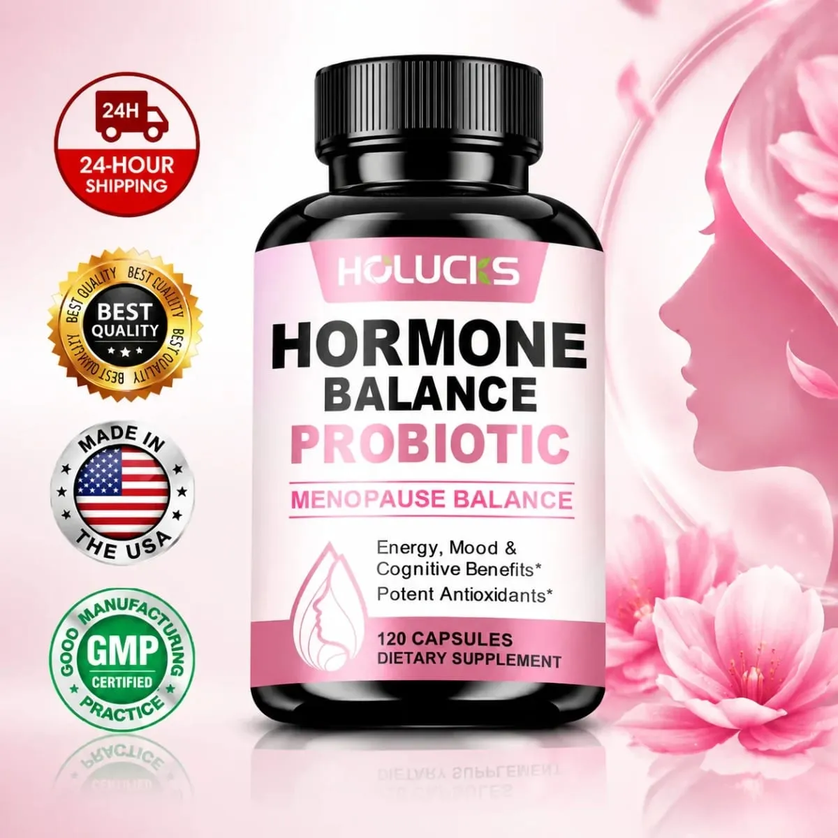 Advanced Menopause Balance Capsules Support Hot Flash Relief Mood Stabilization & Digestive Health Daily Vitality for Women